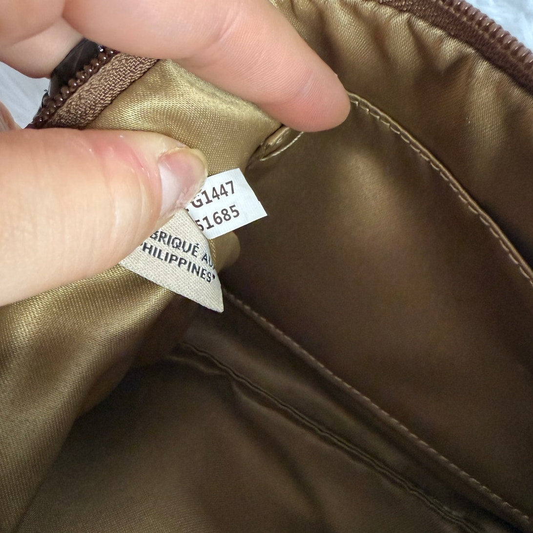 Sale  COACH Brown Signature Canvas Wristlet