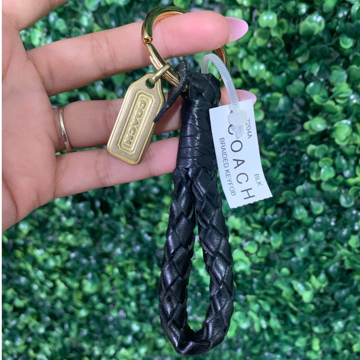 NWT COACH Sonoma Braided Key Fob