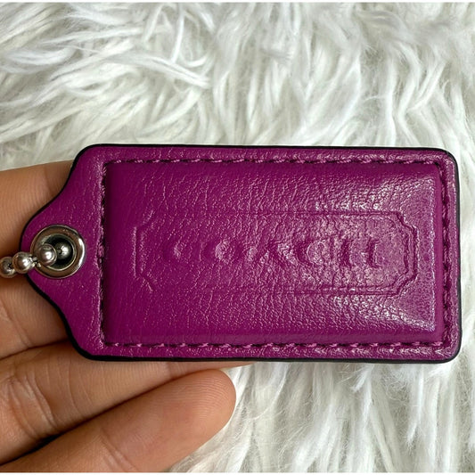 2" COACH Fob Bag Charm Hang tag Hangtag