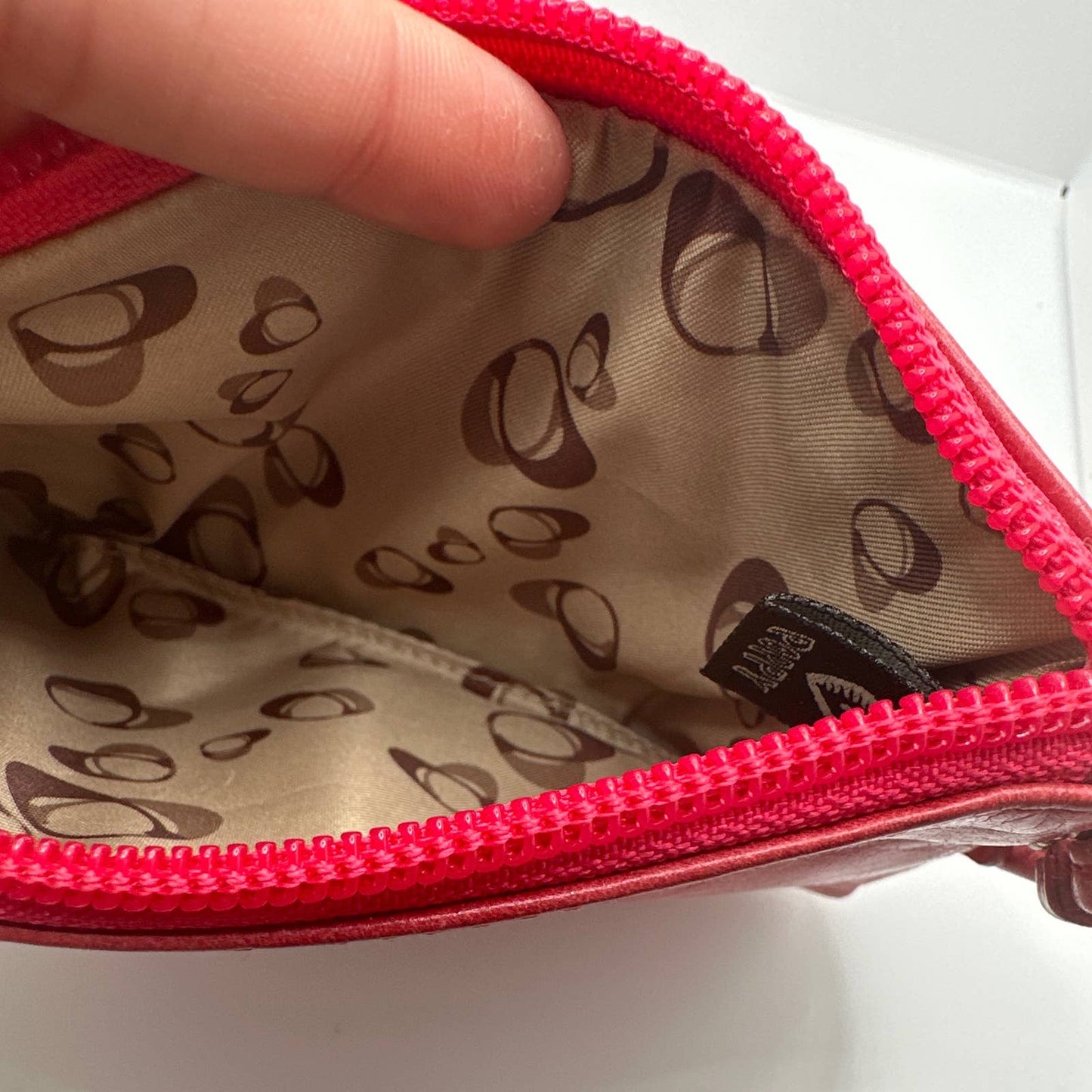 COACH Poppy Fuchsia / Barbiecore Pink Wristlet