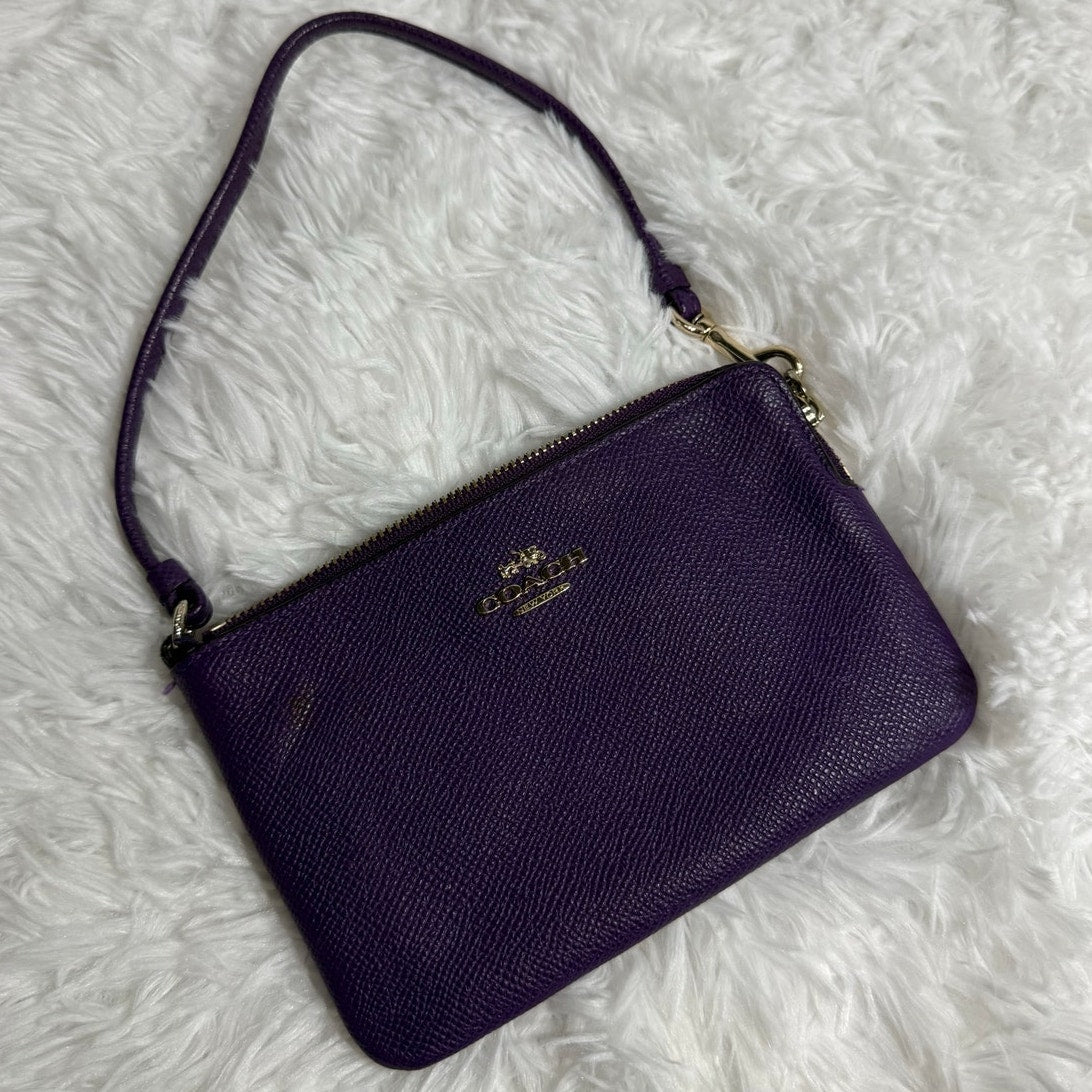Coach Purple Wristlet