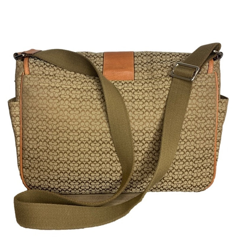 y2k COACH Signature Canvas Hudson Commuter Messenger Laptop Bag