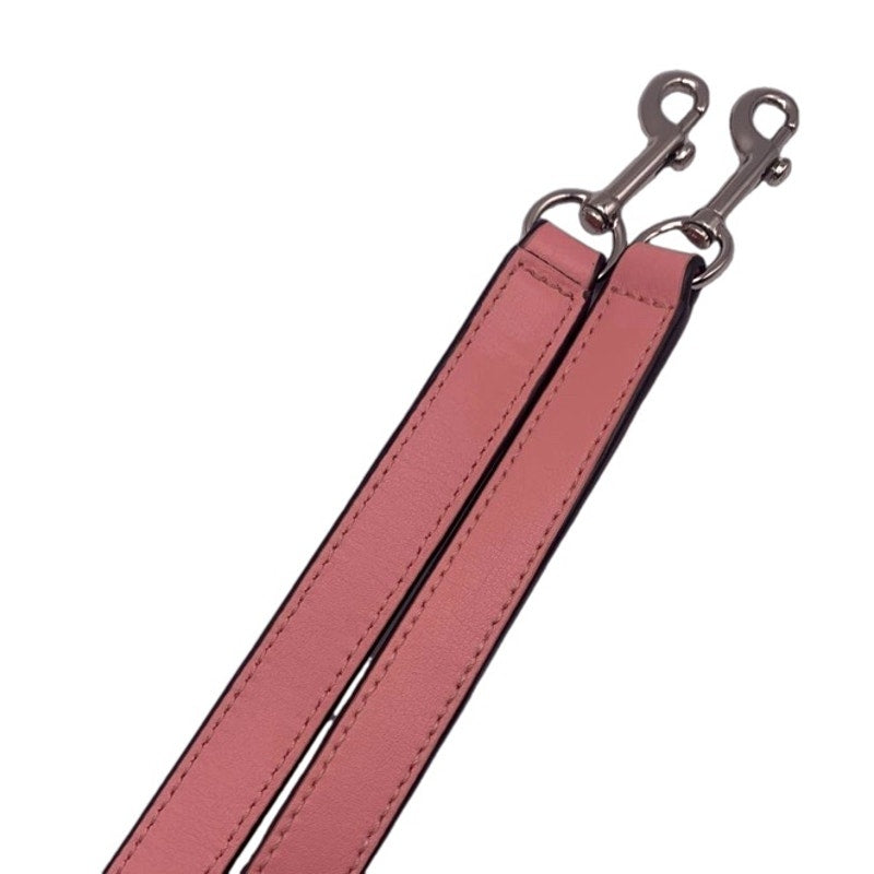 COACH Pink Silver Belt Adjustable Replacement Strap