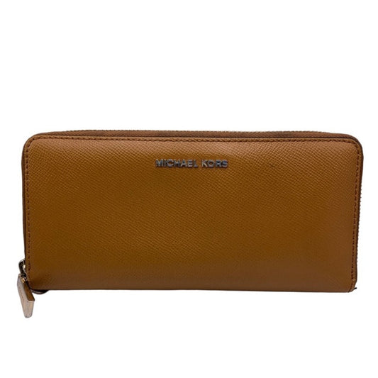 Michael Kors Brown Zip Around Wallet