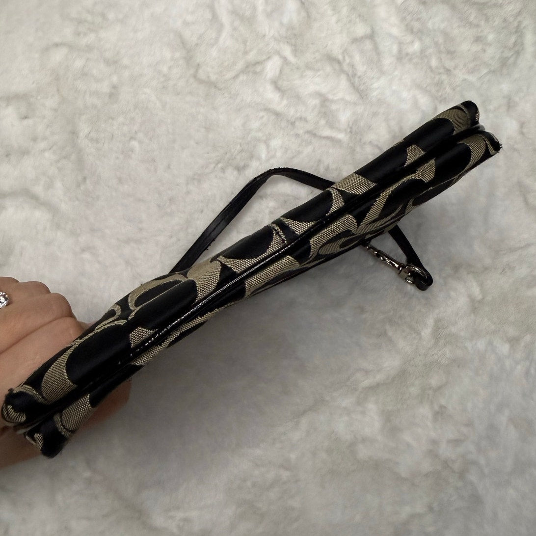 y2k COACH Black Wristlet