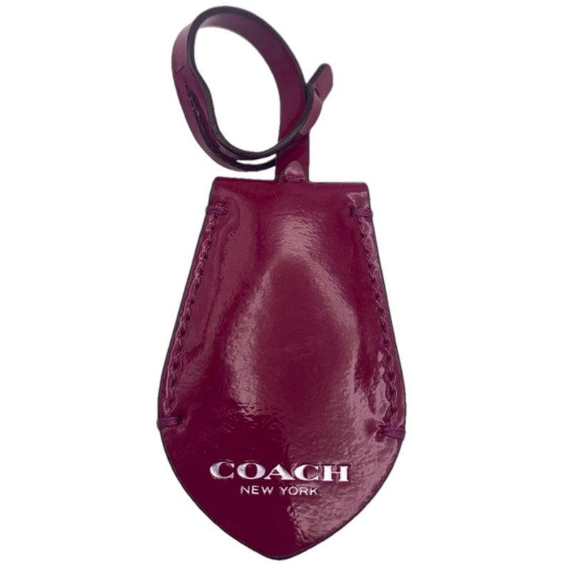 COACH Burgundy Bag Charm Key Ring