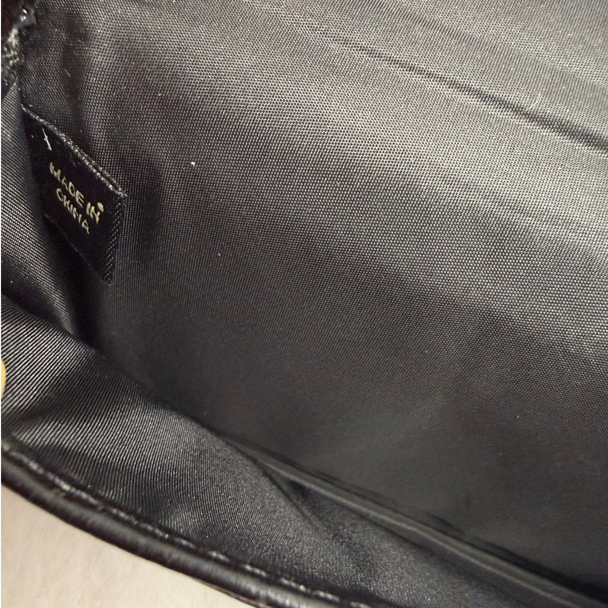 Coach Black Patent Leather Wristlet