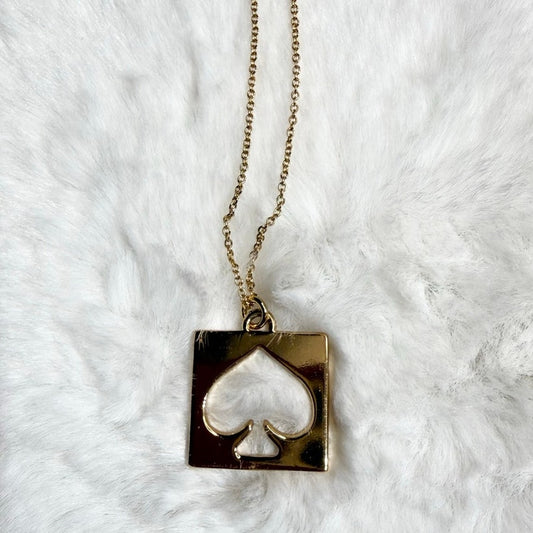 KATE SPADE New York Square Spade Necklace