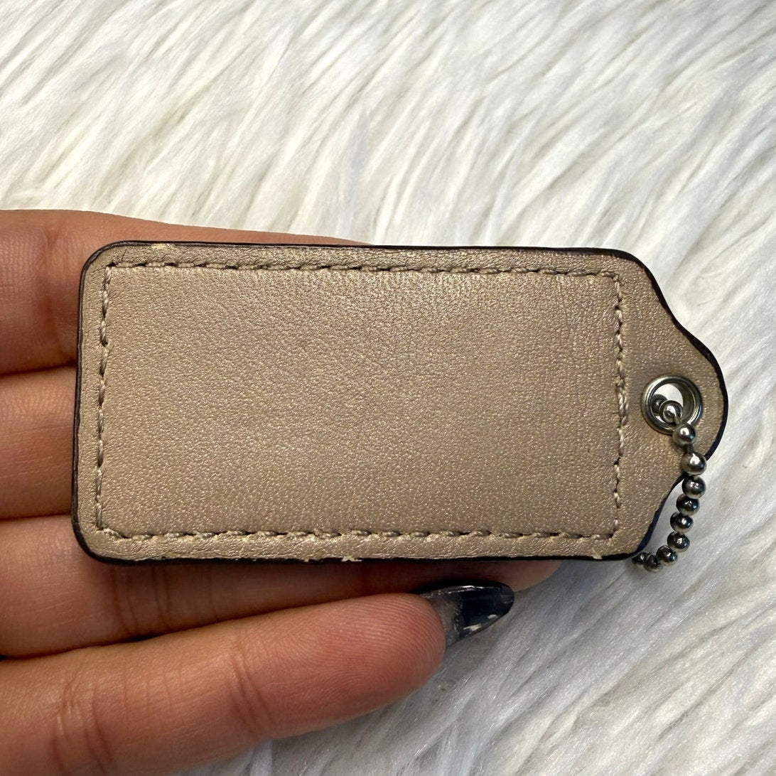 2" COACH Fob Bag Charm Hang tag Hangtag