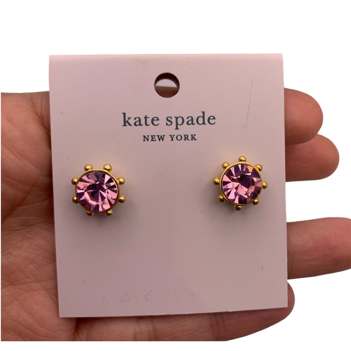 NWT Kate Spade New York Flying Colors Blush Earrings