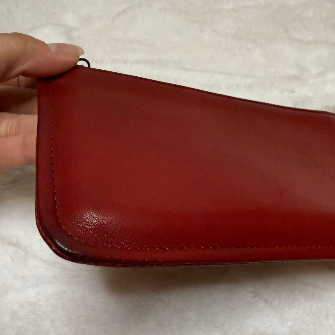 Vintage COACH Red Slim Pouch "Skinny Case" Style 7170