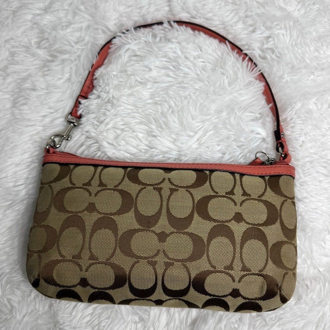 COACH Campbell Signature Laura Mini Purse Wristlet F51661
