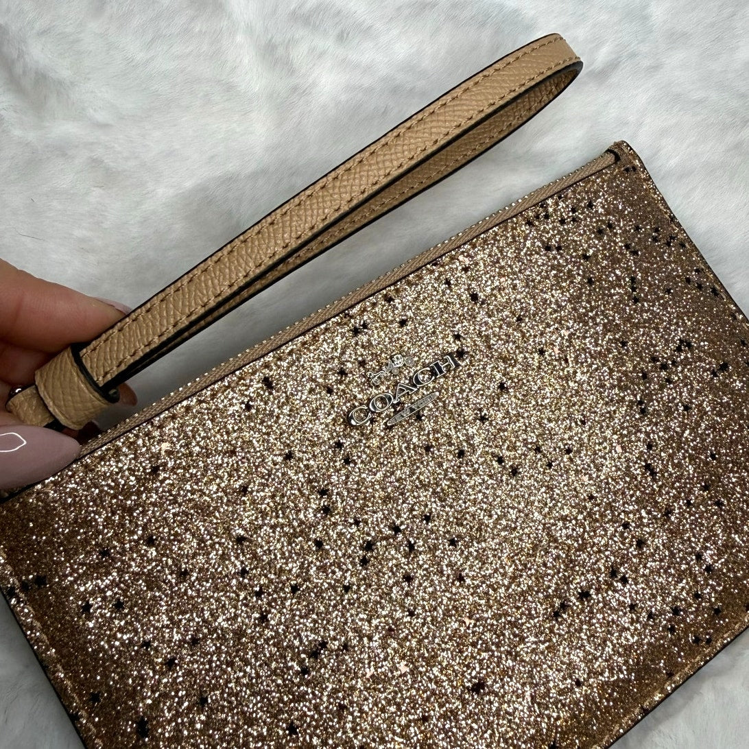 COACH Glitter Wristlet