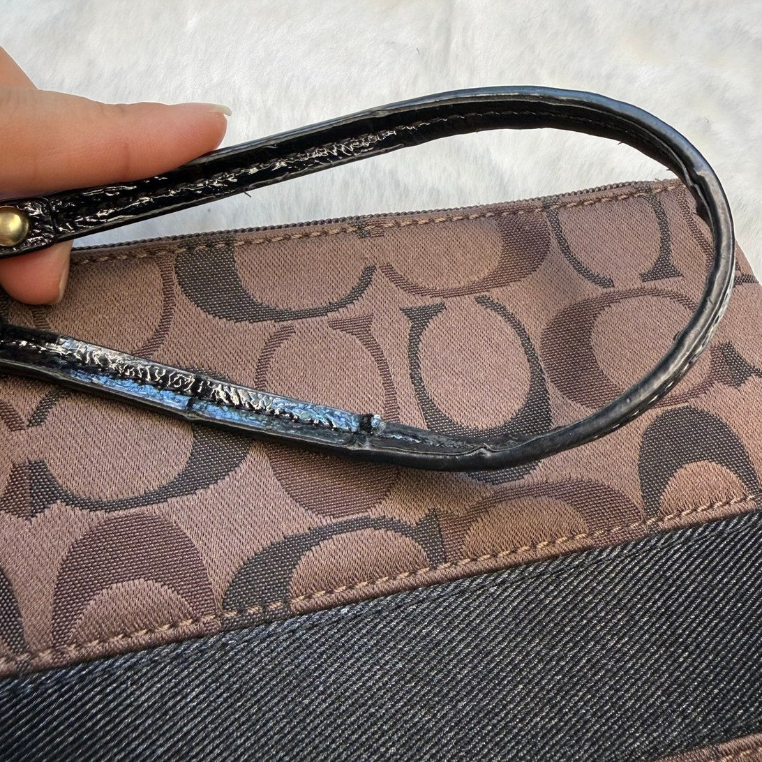 Coach Brown Wristlet