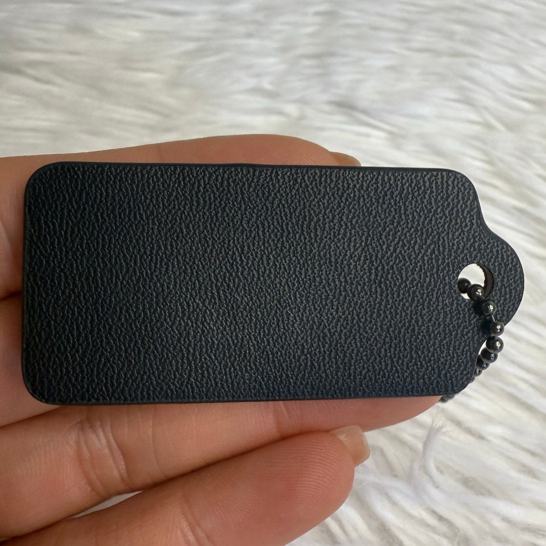 2" COACH Fob Bag Charm Hang tag Hangtag