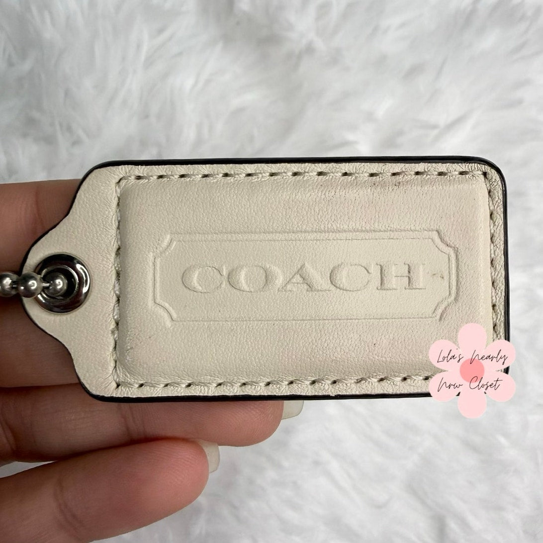 2" COACH Fob Bag Charm Hang tag Hangtag