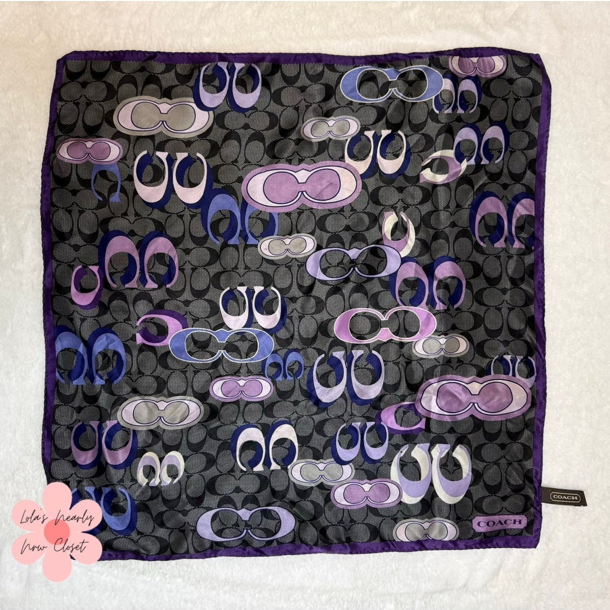 COACH Daisy Graffiti Collection Scarf