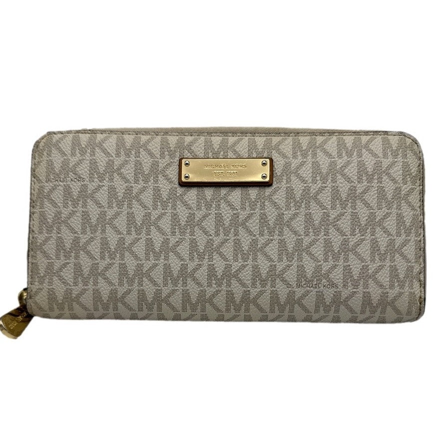 MICHAEL KORS Signature Jet Set Zip Around Wallet