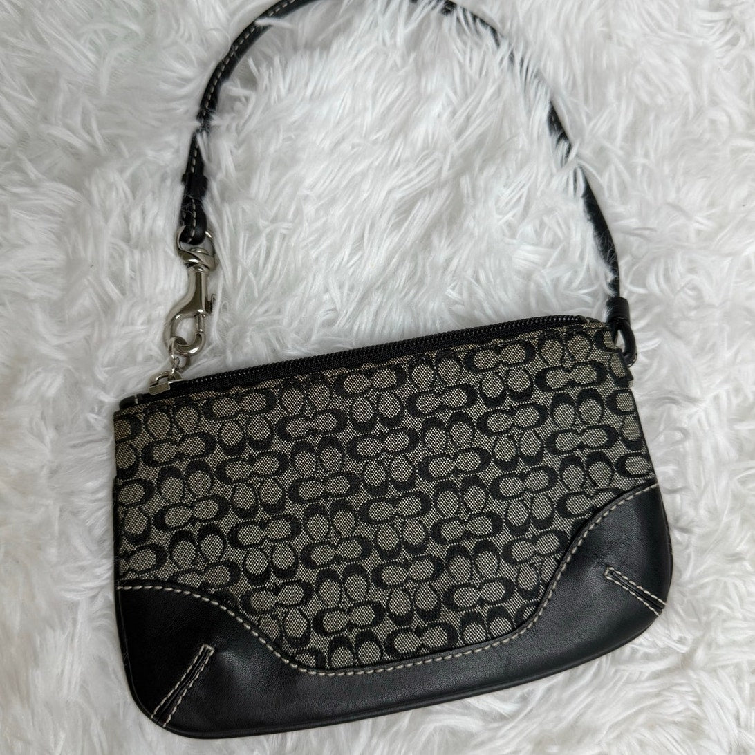 y2k Coach Black Wristlet