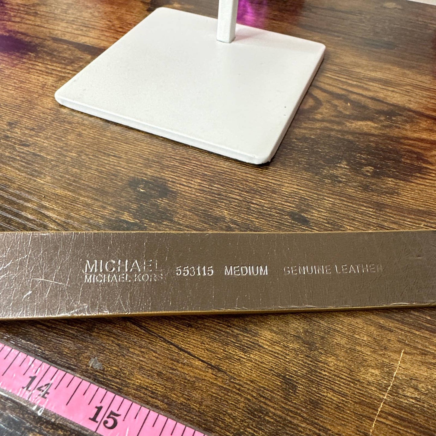 Michael MICHAEL KORS Animal Print Belt