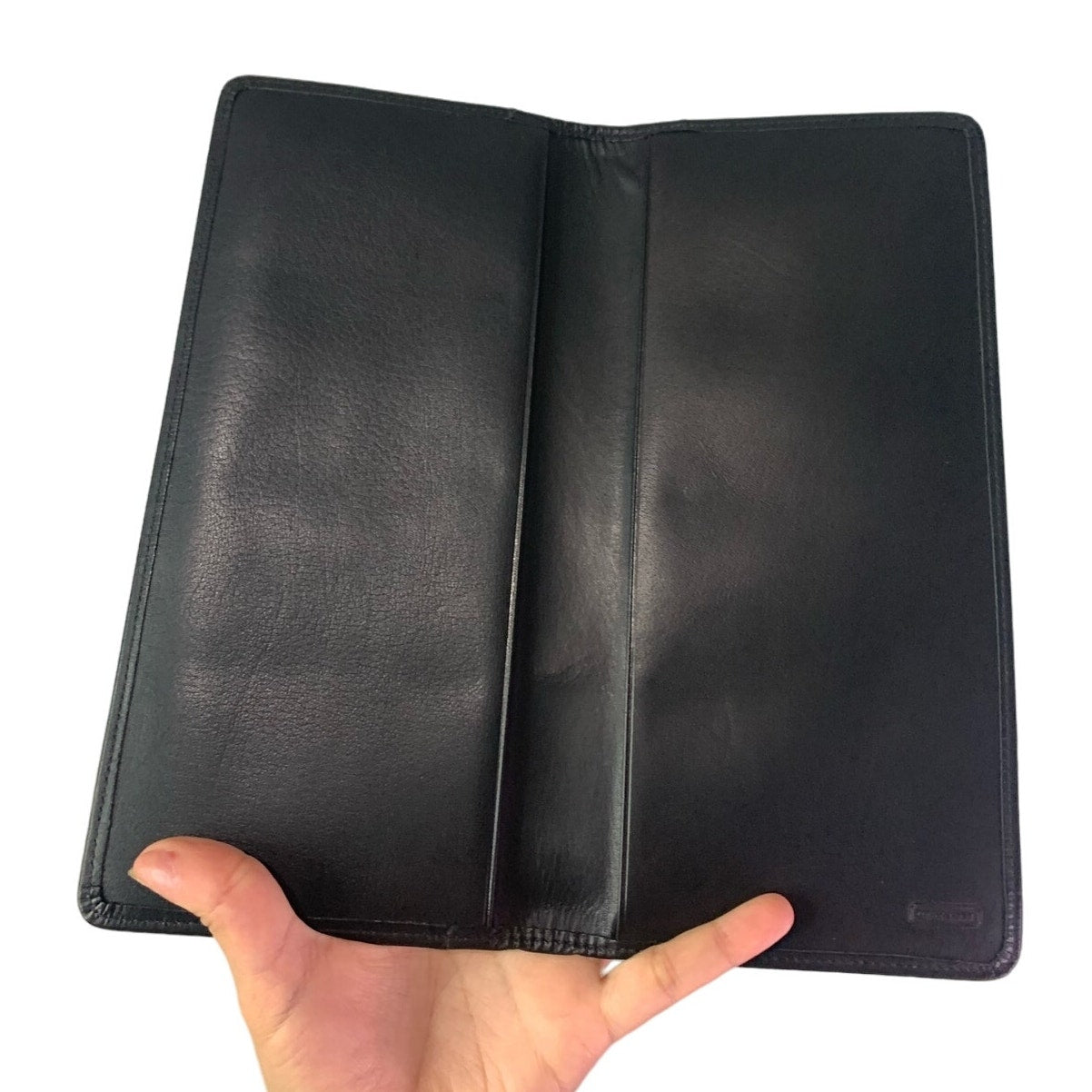 Vintage COACH Black 4700 Business Card File with Box