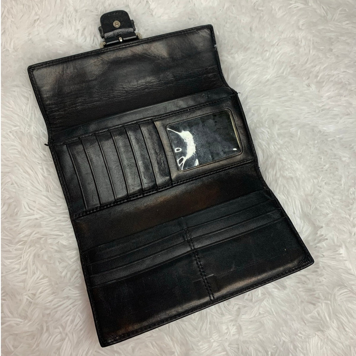Coach Black Buckle Wallet
