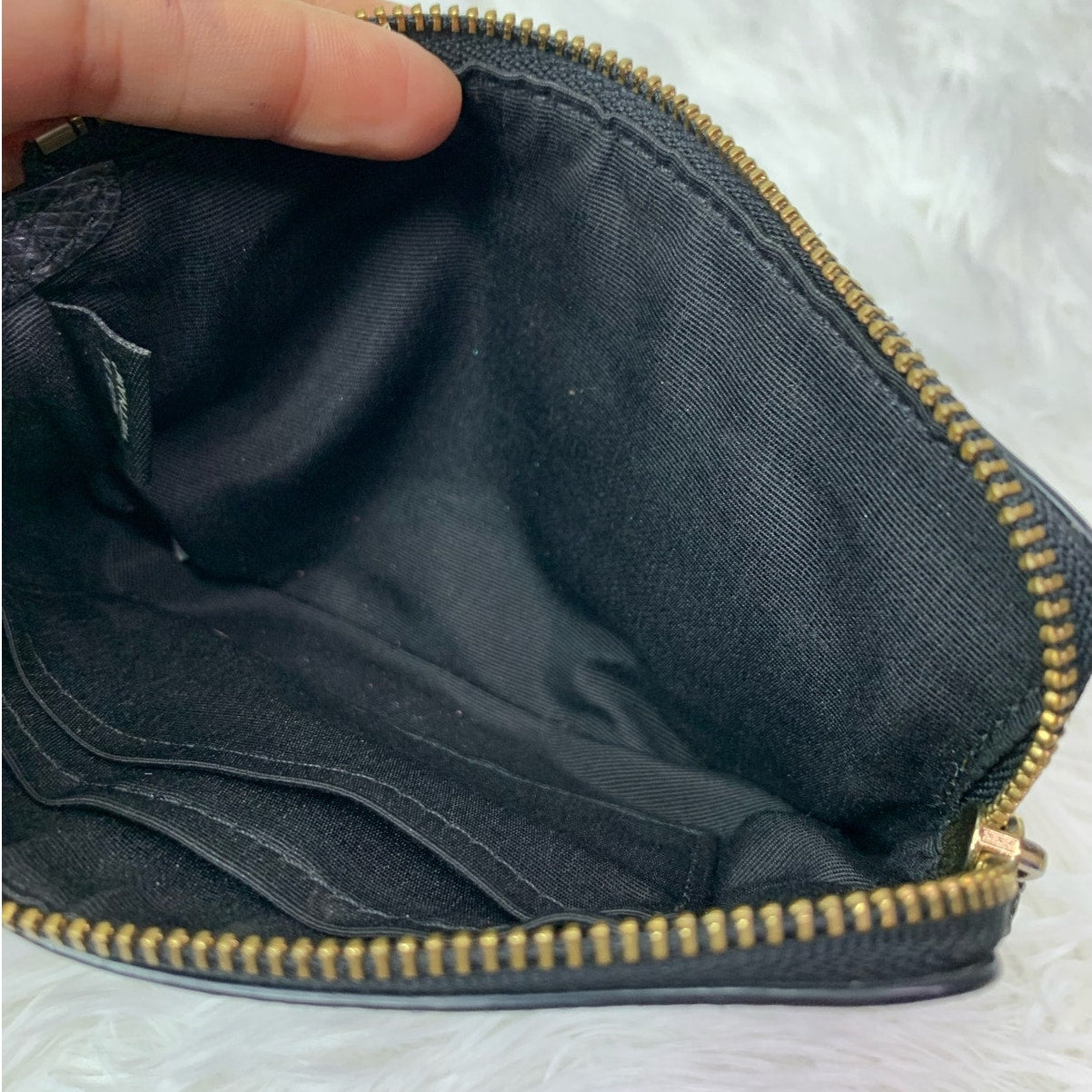 COACH Black Wristlet