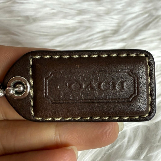 2" y2k COACH Vintage Fob Bag Charm Hang tag Hangtag