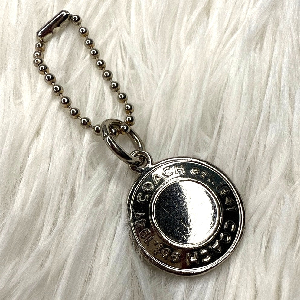 1" Coach Metal Circle Replacement Hangtag Hang Tag Bag Charm