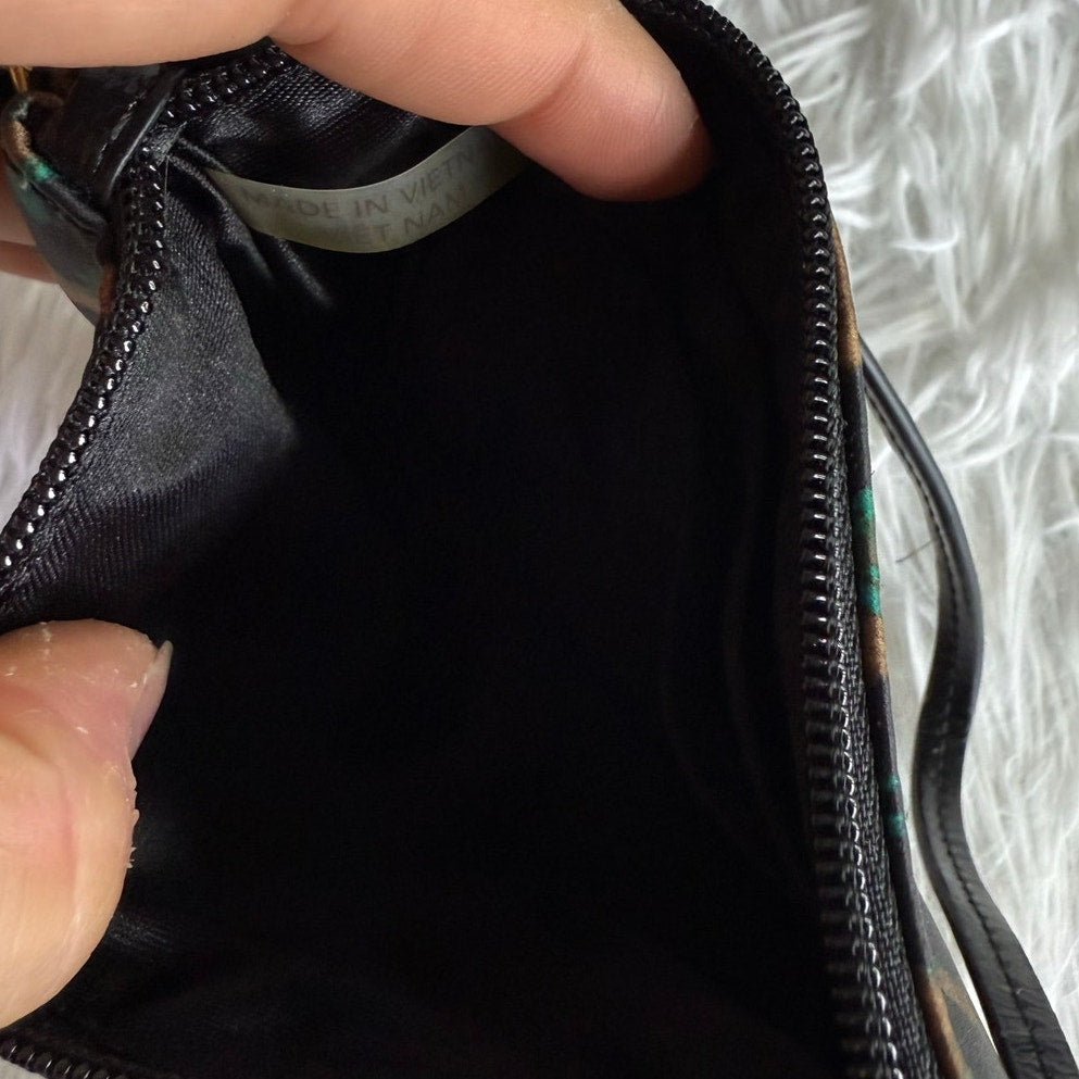 COACH y2k Cheetah Print Poppy Wristlet