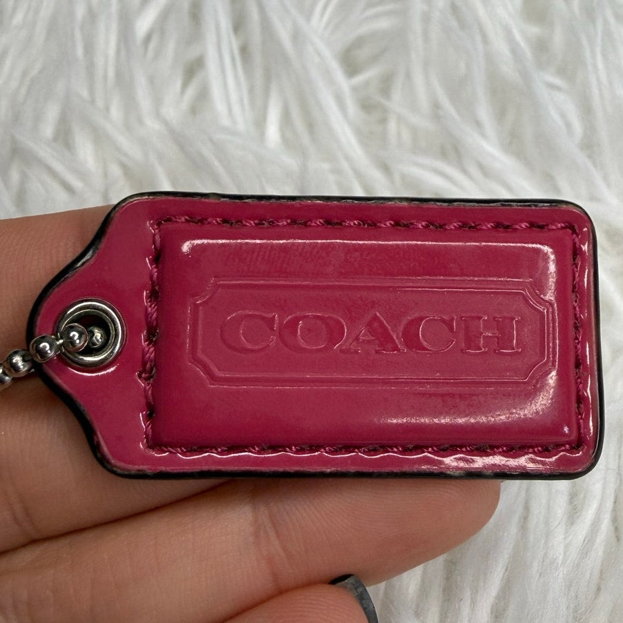 1.5” COACH Fob Bag Charm Hang tag Hangtag