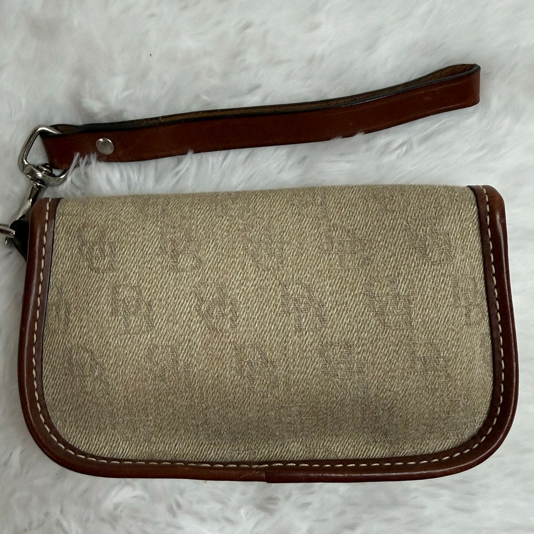 Dooney & Bourke Brown Khaki Wristlet