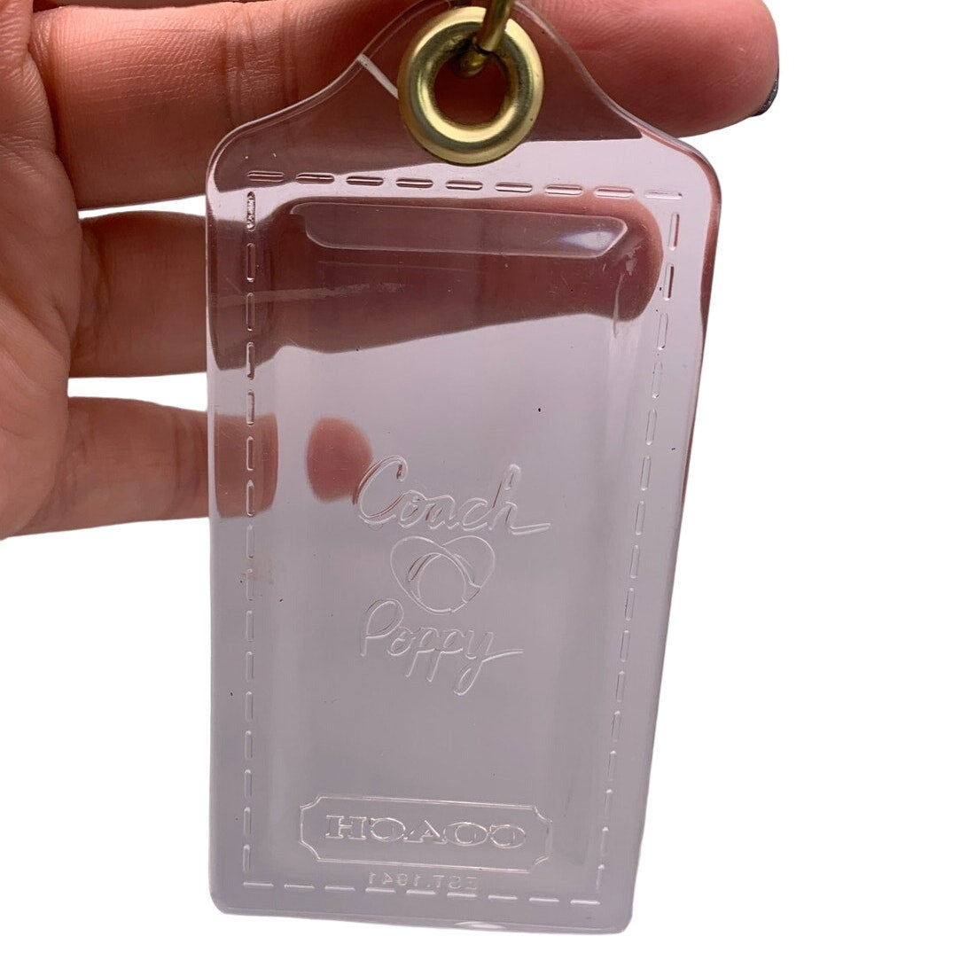 COACH Clear Poppy Replacement Hang Tag Bag Charm