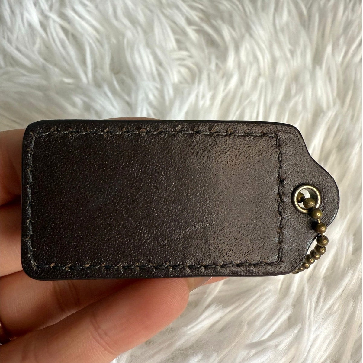 COACH Black Fob Bag Charm Hang tag Hangtag