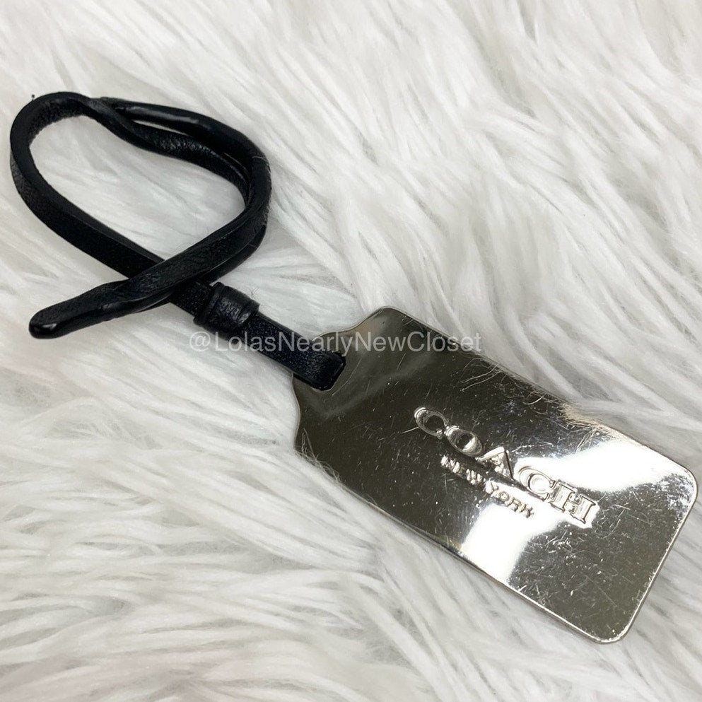 2" COACH Fob Bag Charm Hang tag Hangtag