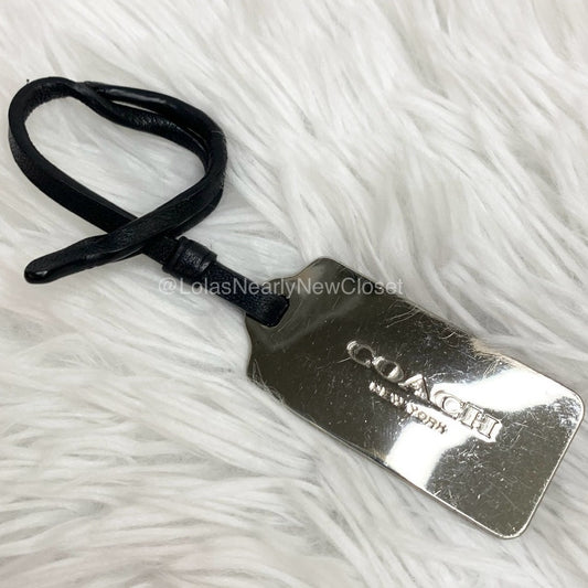 2" COACH Fob Bag Charm Hang tag Hangtag