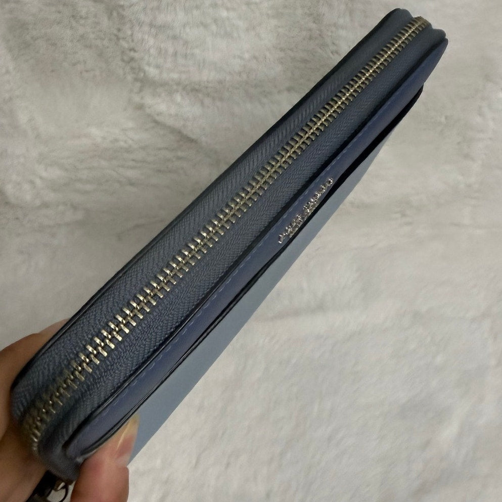 KATE SPADE New York Blue and light Blue Cameron LG Zip Around Wallet