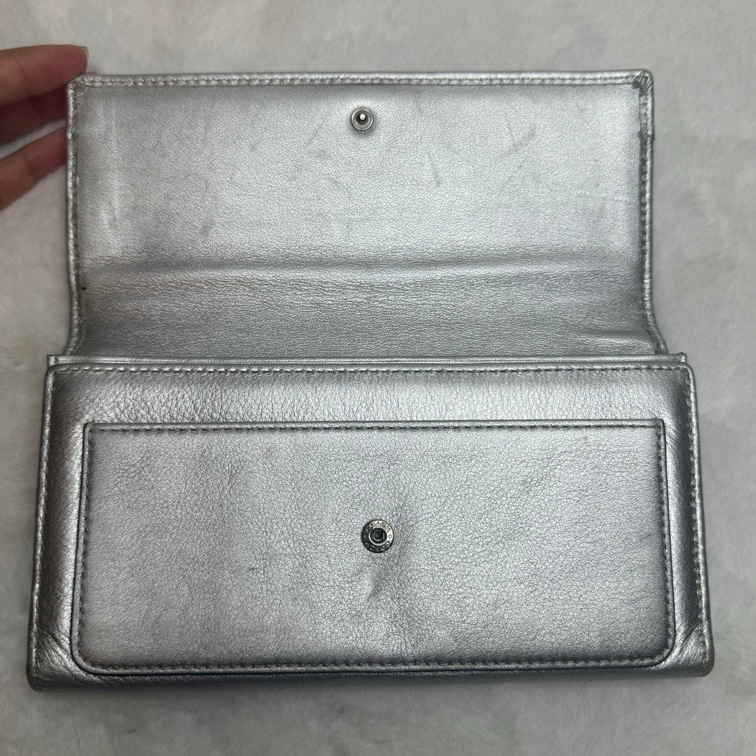 COACH Metallic Silver Wallet