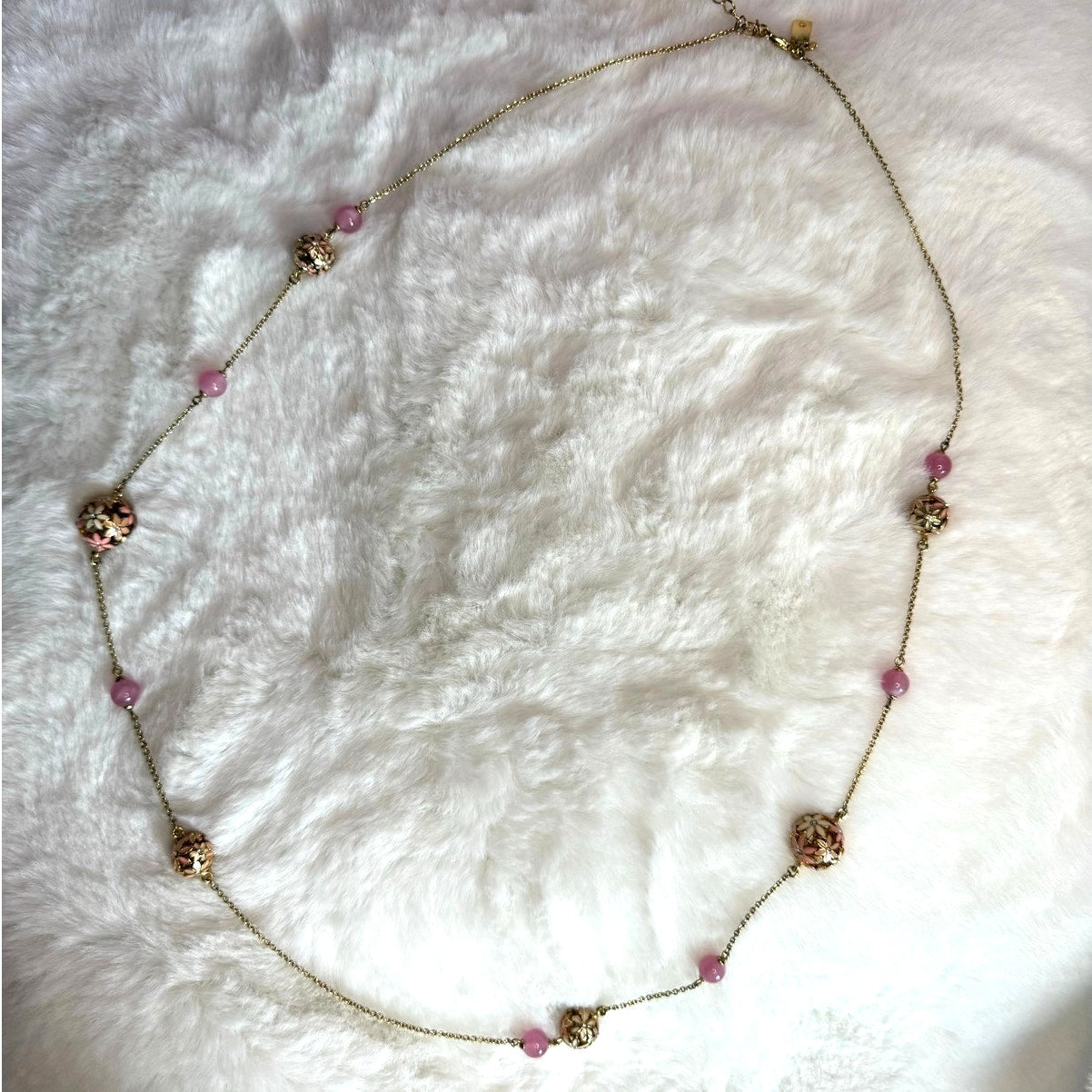 Kate Spade ‘at first blush’ wallflower long necklace