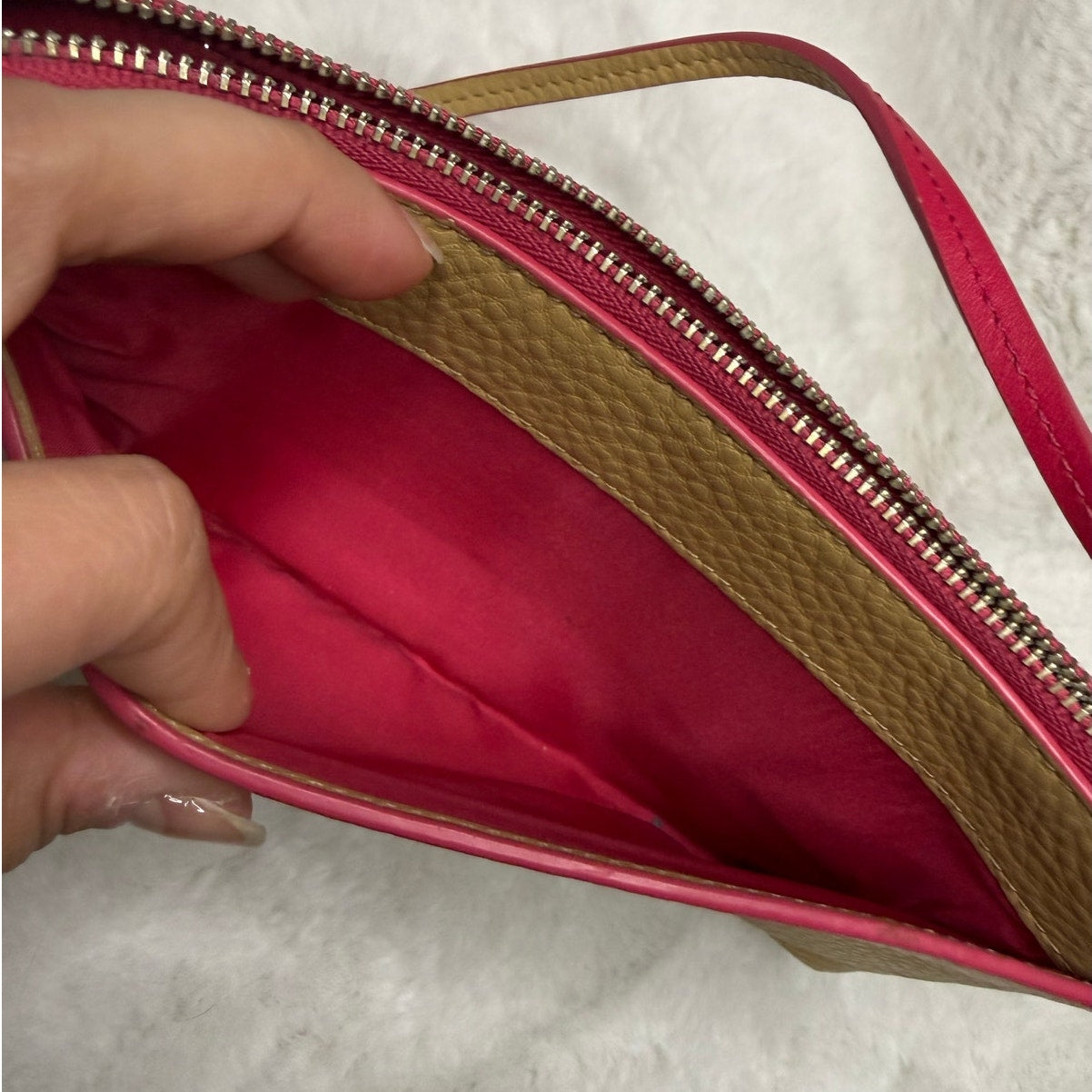 COACH Bleecker Double L-Zip Wallet in Edgepaint Leather