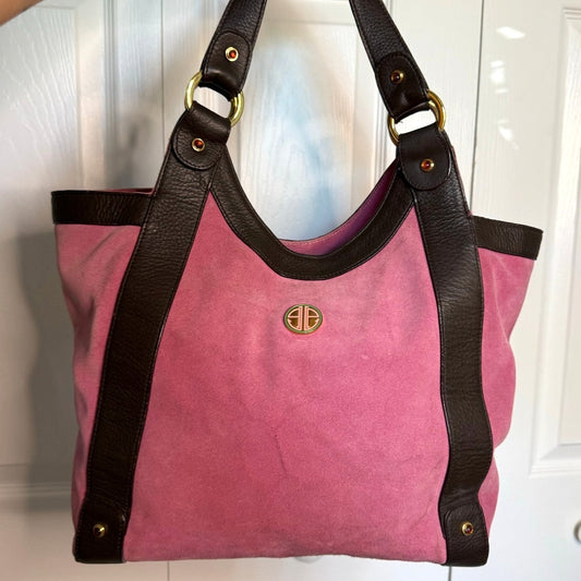 Lilly Puliyzer Brown Pink Shoulder bag Tote Purse