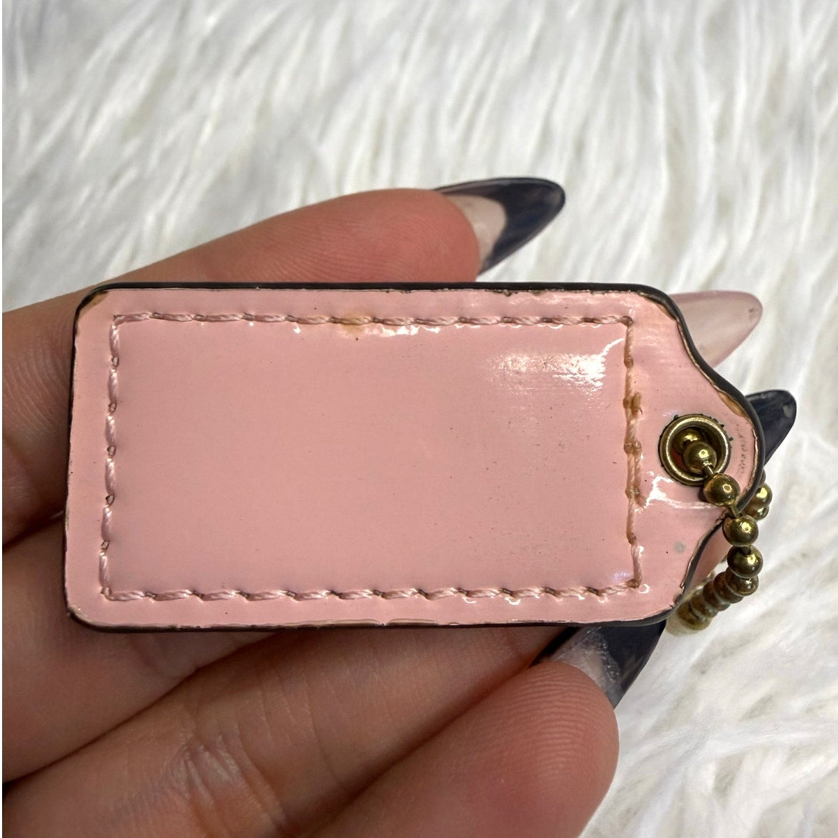 1.5" COACH Fob Bag Charm Hang tag Hangtag