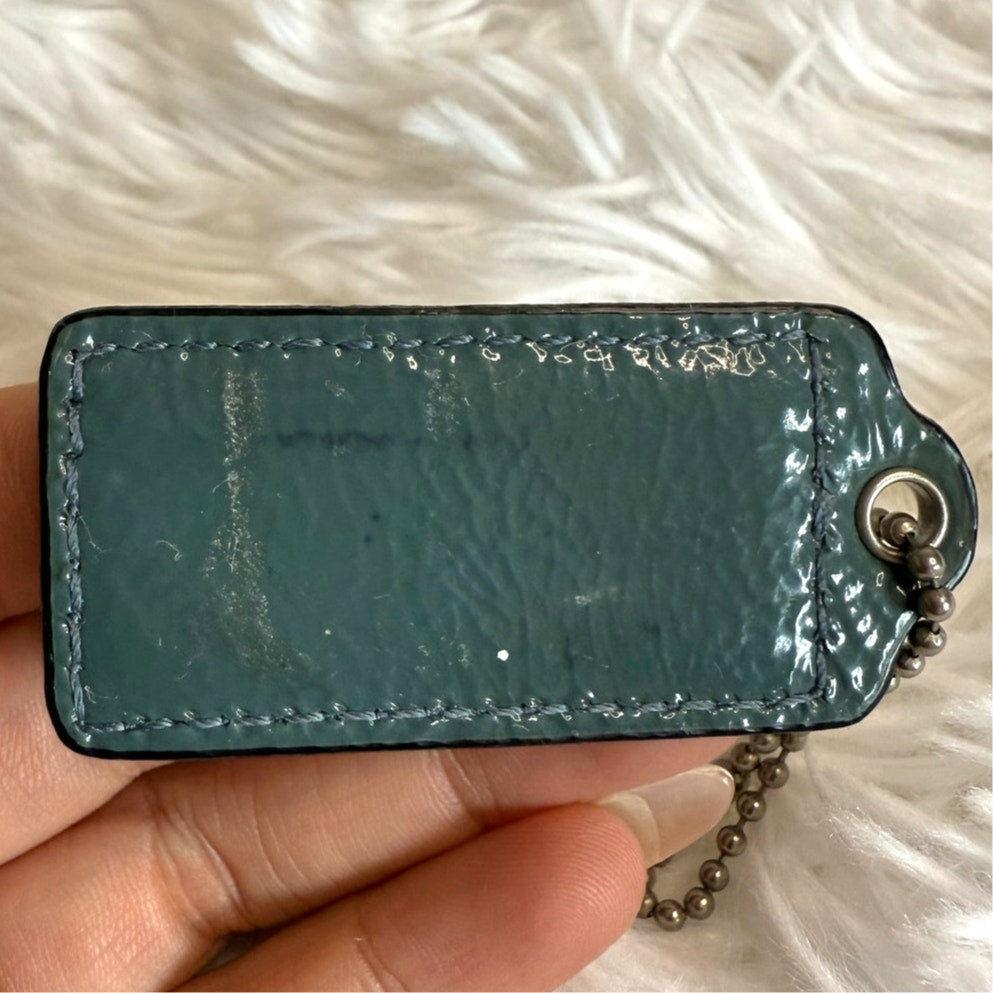 2" COACH Fob Bag Charm Hang tag Hangtag