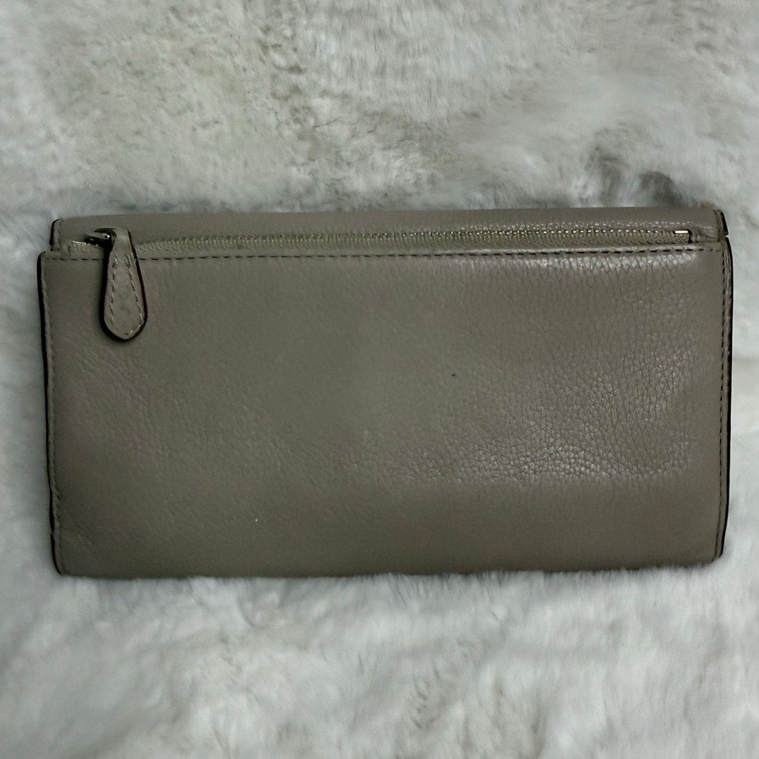 COACH Gray Trifold Wallet