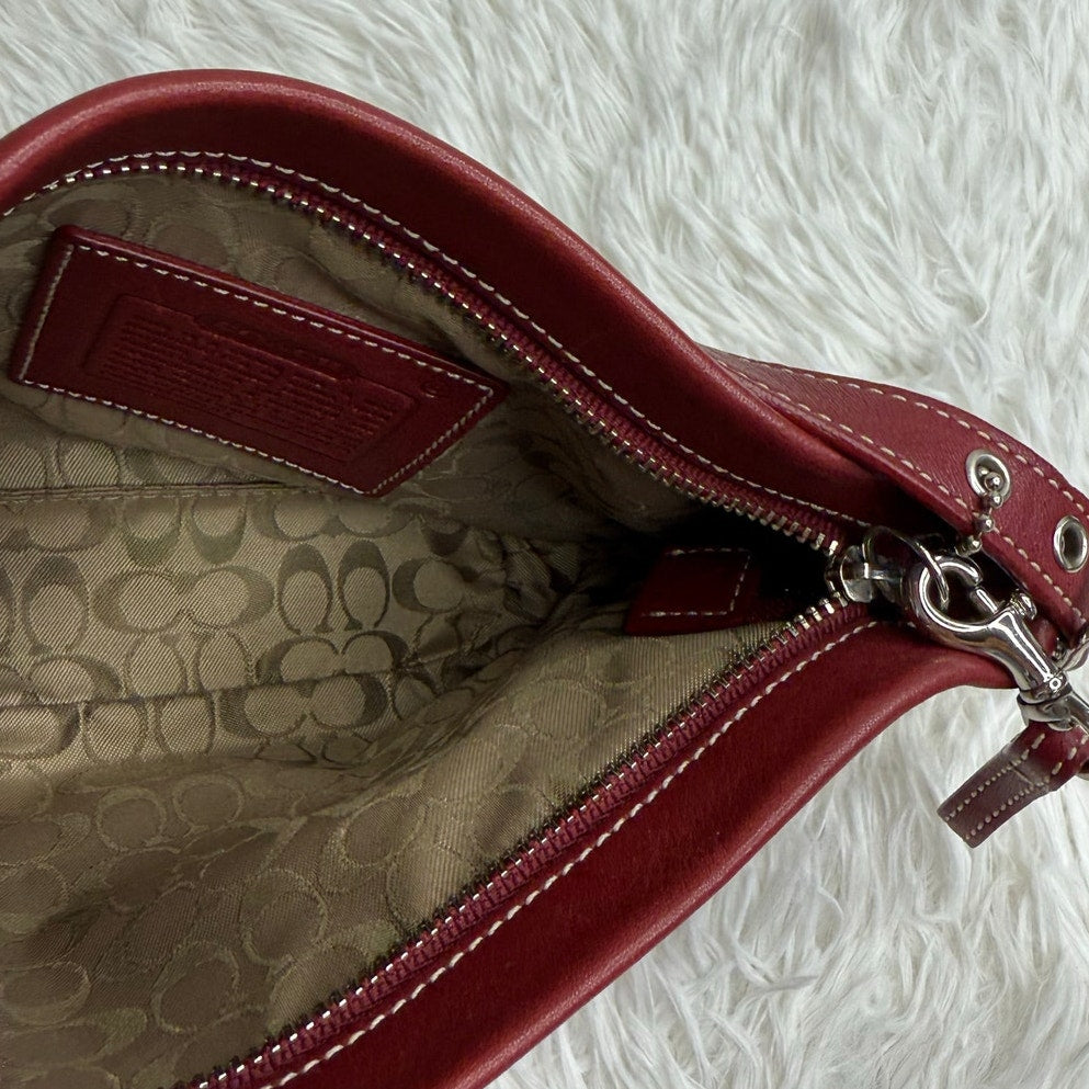 Vintage COACH y2k  Red Demi Legacy Mini Duffle bag