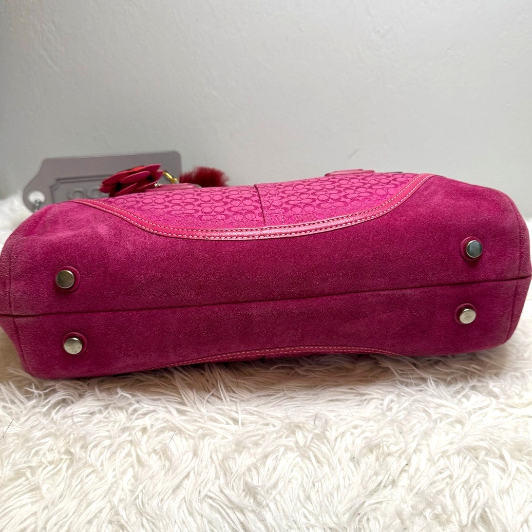 y2k COACH Vintage 2004 Pink Hampton SOHO Flap Satchel