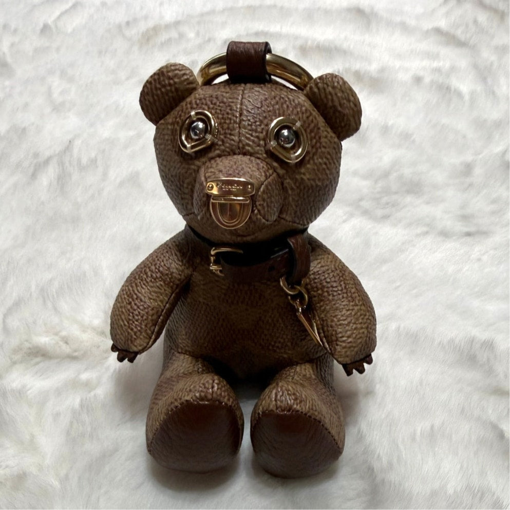 COACH Collectible Bear Bag Charm In Signature Canvas