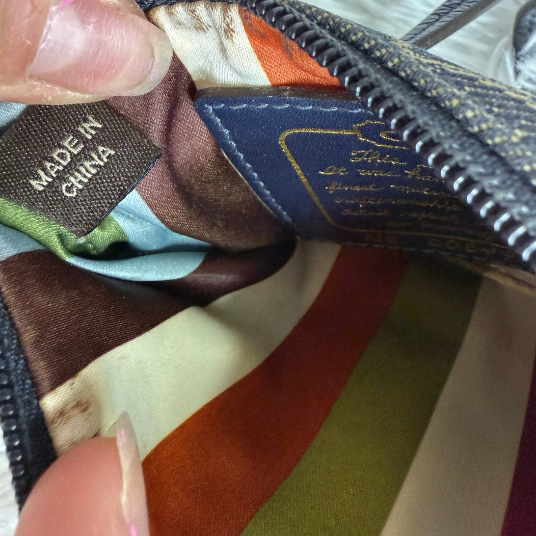 COACH y2k Denim Signature Wristlet