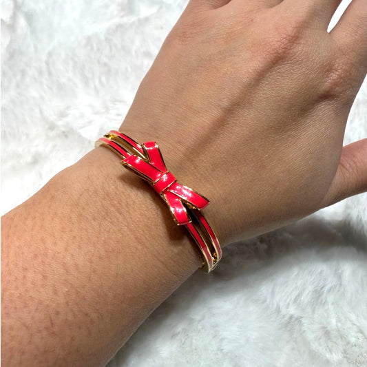 Kate Spade New York Enamel Bow Bangle Bracelet