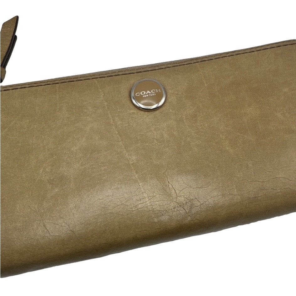 y2k COACH Legacy Zip Around Wallet
